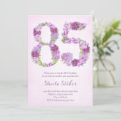 invitations dame 85e anniversaire, invitations lav (Debout devant)