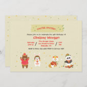 Invitations d'amis d'hiver (Devant / Derrière)