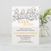 Invitations d'amis Enregistrer la date (Debout devant)