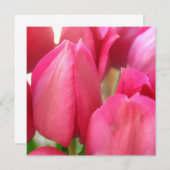 Invitations d'ampoules de tulipe (Devant / Derrière)