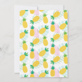 Invitations d'ananas avec photo (Dos)