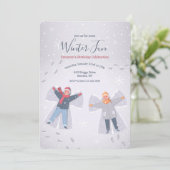 Invitations d'anges de neige (Debout devant)