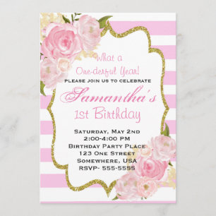 Invitations d'année d'One-derful