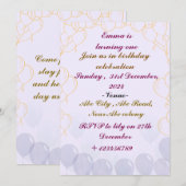 Invitations d'anniversaire (Devant / Derrière)