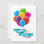 Invitations d'anniversaire (Dos)