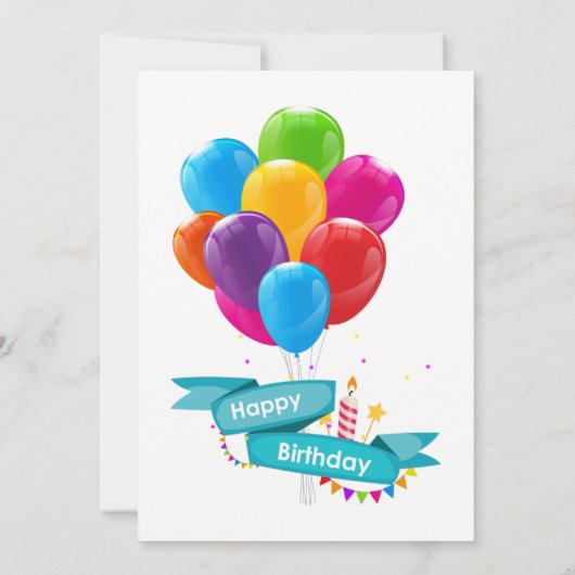 Invitations d'anniversaire (Dos)