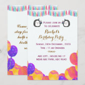 Invitations d'anniversaire (Devant / Derrière)