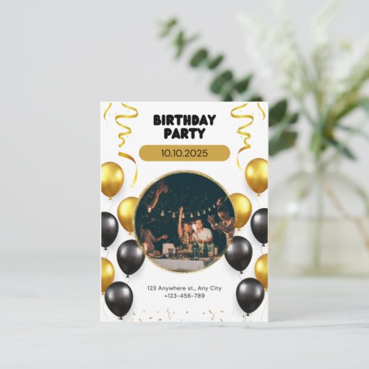 Invitations d'anniversaire (Debout devant)