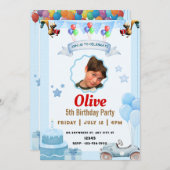 invitations d'anniversaire (Devant / Derrière)