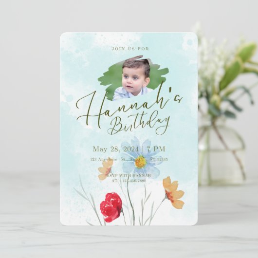 Invitations d'anniversaire (Debout devant)