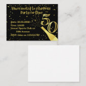 Invitations d'anniversaire (Devant / Derrière)