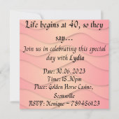 Invitations d'anniversaire (Devant)