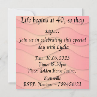 Invitations d'anniversaire