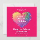 Invitations d'anniversaire (Devant)