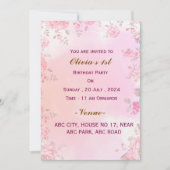 Invitations d'anniversaire (Devant)