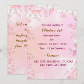 Invitations d'anniversaire (Devant / Derrière)