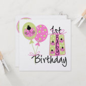 Invitations d'anniversaire (Devant/Arrière en situation)