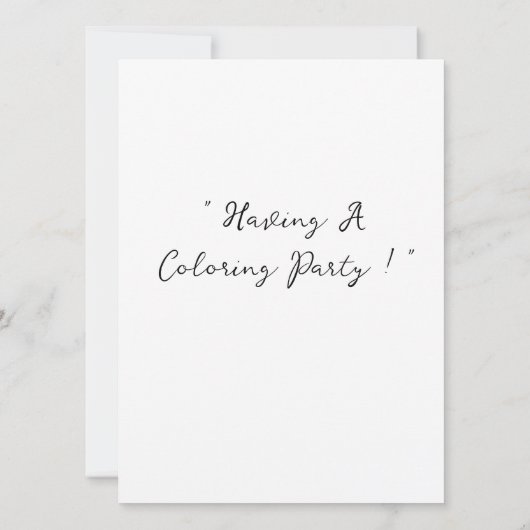 Invitations d'anniversaire (Dos)