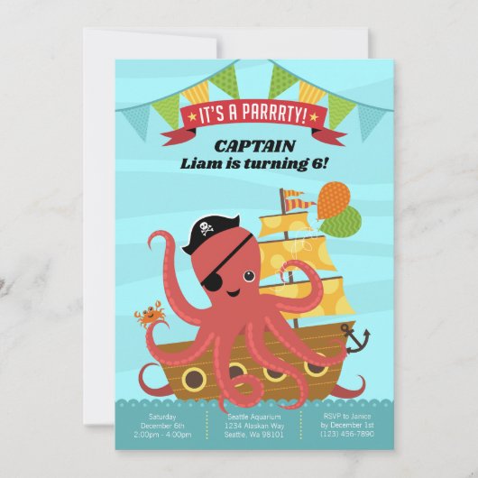 Invitations d'anniversaire (Devant)