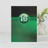 invitations d'anniversaire 16 ans - PERSONNALISER (Debout devant)