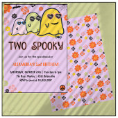 invitations d'anniversaire 2 ans Halloween fantôme