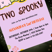 invitations d'anniversaire 2 ans Halloween fantôme