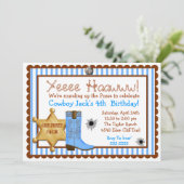 Invitations d'anniversaire à Cowboy Wild West (Debout devant)