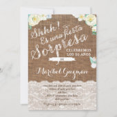 Invitations d'anniversaire à la menthe blanche en  (Devant)