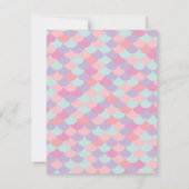 Invitations d'anniversaire à la mignonne fille de  (Dos)