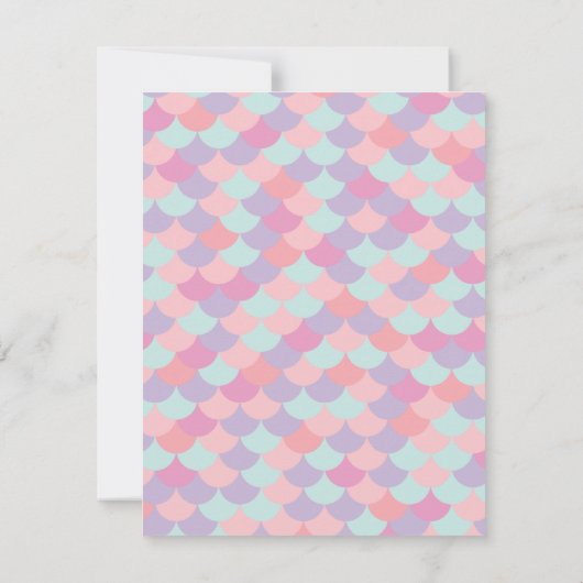 Invitations d'anniversaire à la mignonne fille de  (Dos)