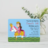 Invitations d'anniversaire à la princesse et au po (Debout devant)