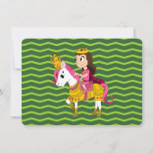 Invitations d'anniversaire à la princesse et au po (Dos)