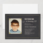 Invitations d'anniversaire amusantes avec une viei (Devant / Derrière)