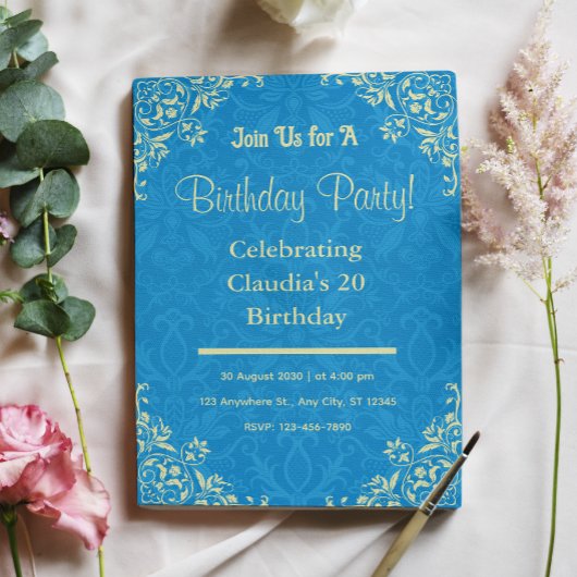 Invitations d'anniversaire Bluey