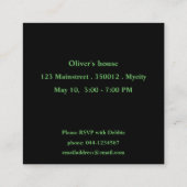 Invitations d'anniversaire carré (pack de 100) (Dos)