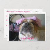 Invitations d'anniversaire cartes postales (Devant / Derrière)