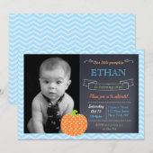 Invitations d'anniversaire citrouille Chalkboard (Devant / Derrière)