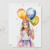 Invitations d'anniversaire : Conception de gâteaux (Dos)