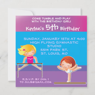 Invitations d'anniversaire Customisées
