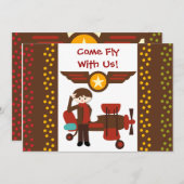 Invitations d'anniversaire Customisées de Brunette (Devant / Derrière)