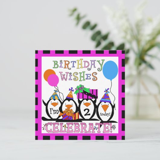 Invitations d'anniversaire Customisées par le part (Debout devant)