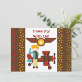 Invitations d'anniversaire customisées pour le pil (Debout devant)