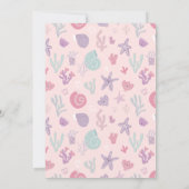 Invitations d'anniversaire d'animal marin. Anniver (Dos)