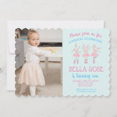 Invitations d'anniversaire de Ballerina (Devant)