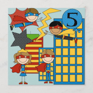 Invitations d'anniversaire de Blond Hair Boy