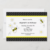 Invitations d'anniversaire de Bumble Bee (Devant)