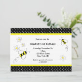 Invitations d'anniversaire de Bumble Bee (Debout devant)