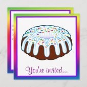 Invitations d'anniversaire de Bundcake (Devant / Derrière)