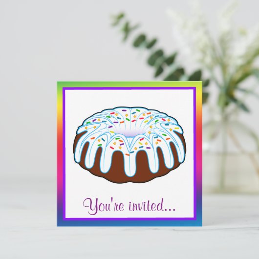 Invitations d'anniversaire de Bundcake (Debout devant)