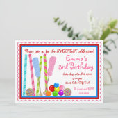 Invitations d'anniversaire de Candy (Debout devant)